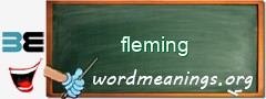 WordMeaning blackboard for fleming
